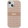 DKNY pevný kryt na iPhone 15 s monovzorom a pruhmi a MagSafe (DKHMP15SHRHSEP) - ružový