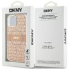 DKNY pevný kryt na iPhone 15 Plus s monovzorom a pruhmi a MagSafe (DKHMP15MHRHSEP) - ružový