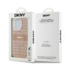 DKNY pevný kryt na iPhone 15 Pro Max s monovzorom a pruhmi a MagSafe (DKHMP15XHRHSEP) - ružový