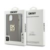 DKNY pevný kryt na iPhone 15 Plus s remienkom na zápästie a logom (DKHCP15MPBSWSE) - béžový
