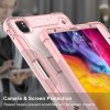 Techsuit Rugged TabShell Obal a Ochranné Sklo pre iPad Pro 12.9 (2018 / 2020 / 2021 / 2022) – Ružovo zlatá
