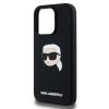 Karl Lagerfeld Silicone MagSafe (KLHMP15LSKHPPLK) kryt na iPhone 15 Pro – Karlova hlava