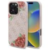 Guess tvrdý obal 4G Flower Print MagSafe (GUHMP16XP4ROPEMCP) - iPhone 16 Pro Max - Ružový