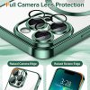 Techsuit Luxury Crystal MagSafe puzdro pre iPhone 13 Pro – tmavozelené (Deep Green)