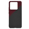 Techsuit Carbonite FiberShell puzdro pre Xiaomi 14T Pro – červené (Red Vortex)