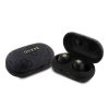 Guess - Wireless Earbuds 4G Metal (GUTWSP4EGK) – bezdrôtové slúchadlá s nabíjacou stanicou, Bluetooth 5.3, TWS, ENC, IPX5, 300mAh – Čierne