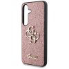 Guess Glitter Script Big 4G Logo (GUHCS25MHG4SGP) kryt pre Samsung Galaxy S25 Plus – Ružový