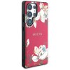 Guess Grained Flowers MagSafe (GUHMS25LPGNMPLMF) kryt pre Samsung Galaxy S25 Ultra – Fuchsiová