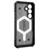 UAG Pathfinder Clear MagSafe – odolný priehľadný kryt s MagSafe – Samsung Galaxy S25 – sivý (Ash)
