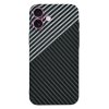 Techsuit Kryt Carbonite FiberShell pre iPhone 16 Plus – Stealth sivá