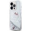 Hello Kitty Kryt Hardcase Liquid Glitter Charms Kitty Head pre iPhone 13 Pro – strieborný