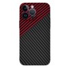 Techsuit Carbonite FiberShell kryt na iPhone 14 Pro Max – červený Vortex