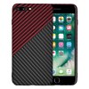 Techsuit Carbonite FiberShell kryt na iPhone 7 Plus / iPhone 8 Plus – červený Vortex