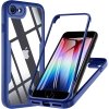 Techsuit ColorVerse 360 Series – 360° kryt + ochranné sklo na iPhone 7 / 8 / SE (2020/2022) – modrý