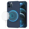 Techsuit SoftFlex MagSafe kryt na iPhone 12 Pro Max – tmavo modrý