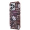 Hello Kitty Hardcase IML Tags Graffiti kryt na iPhone 14 Pro – ružový
