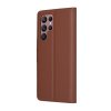 Techsuit Leather Folio – puzdro na Samsung Galaxy S22 Ultra 5G – hnedý