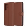 Techsuit Leather Folio – puzdro na Samsung Galaxy S22 Ultra 5G – hnedý