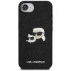 Karl Lagerfeld Hardcase Glitter Fixed kryt na iPhone 16e – Karl & Choupette Head
