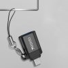 Yesido Adaptér OTG (GS07) - Micro USB na USB, Plug & Play, 5 Gb/s - čierny