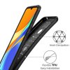 Techsuit Carbon Silicone puzdro pre Xiaomi Redmi 9C / Redmi 9C NFC – čierne