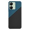Techsuit Carbonite FiberShell puzdro pre Xiaomi Redmi 13C 4G / Redmi 13C 5G / Poco C65 – Blue Pulse