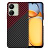 Techsuit Carbonite FiberShell puzdro pre Xiaomi Redmi 13C 4G / Redmi 13C 5G / Poco C65 – Red Vortex