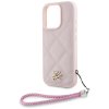 Karl Lagerfeld Quilted Initial Logo & Chain Strap puzdro pre iPhone 16 Pro Max – ružové