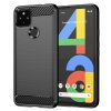 Techsuit Carbon Silicone puzdro pre Google Pixel 4a 5G – čierne