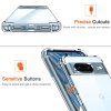 Techsuit Shockproof Clear Silicone puzdro pre Google Pixel 7 – priehľadné