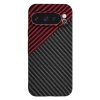 Techsuit Carbonite FiberShell puzdro pre Google Pixel 9 Pro – Red Vortex