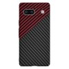 Techsuit Carbonite FiberShell puzdro pre Google Pixel 7a – Red Vortex