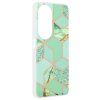 Techsuit Marble Series puzdro pre Honor X7b / X7b 5G / 90 SMART – zelená hex