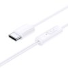 Baseus drôtové slúchadlá Encok CZ11 (A00164300213-Z1) – USB-C, do uší, biele (Moon White)