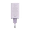 Baseus GaN nabíjačka (P10162701533-00) – 2× USB, 2× USB-C, 65 W, USB-C kábel, fialová