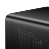Baseus sieťová nabíjačka/predlžovačka (PSZM000401) – GaN3 Pro, 2× USB, 2× USB-C, AC zásuvka, 100W, čierna