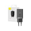 Baseus GaN nabíjačka (CCGP180101) – 2× USB-C, 40 W, rýchle nabíjanie, čierna