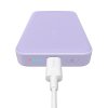 Baseus magnetická power banka Mini (PPCX110105) – MagSafe, USB-C, 10 000 mAh, 20 W, USB-C kábel 3 A (30 cm), fialová