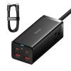Baseus sieťová nabíjačka/predlžovačka (PSZM000201) – 2× AC, 2× USB, 2× USB-C, 100W, USB-C kábel, čierna