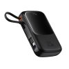 Baseus power banka Qpow Pro+ (P10067101113-00) – Lightning, 2× USB-C, USB-A, 10 000 mAh, 22,5 W, USB-C kábel, rýchle nabíjanie, čierna