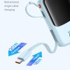 Baseus power banka Qpow Pro+ (P10067101313-00) – Lightning, 2× USB-C, USB-A, 10 000 mAh, 22,5 W, USB-C kábel, modrá