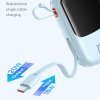 Baseus power banka Qpow Pro+ (P10067103313-00) – Lightning, 2× USB-C, USB-A, 20 000 mAh, 22,5 W, USB-C kábel, modrá