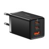 Baseus GaN5 Pro nabíjačka (CCGP120201) – 2× USB-C, USB, 65 W, USB-C kábel 100 W (1 m), čierna