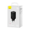 Baseus GaN5 Pro nabíjačka (CCGP120201) – 2× USB-C, USB, 65 W, USB-C kábel 100 W (1 m), čierna