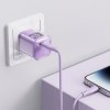 Acefast GaN nabíjačka Sparkling A53 – USB-C, 30 W PD, EU zástrčka, LED displej, fialová