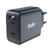 Acefast GaN nabíjačka A49 – 2× USB-C, 35 W, univerzálna, Power Delivery, čierna