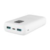 Fixed Zen 20 powerbanka (FIXZEN-20-WH) – 2× USB, USB-C, 20W, 20000mAh, LCD displej, biela