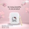 Hello Kitty Silicone 3D Kitty Head puzdro pre Apple AirPods 1 / 2 – čierne