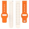 Techsuit - Watchband 20mm (W050) remienok pre Samsung Galaxy Watch 4/5/Active 2, Huawei Watch GT 3 (42 mm)/GT 3 Pro (43 mm) – oranžovo-béžový