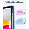 ESR – Flip Hybrid skladacie puzdro s držiakom na stylus pre iPad 10 (2022) 10.9 / 11 (2025) – modré